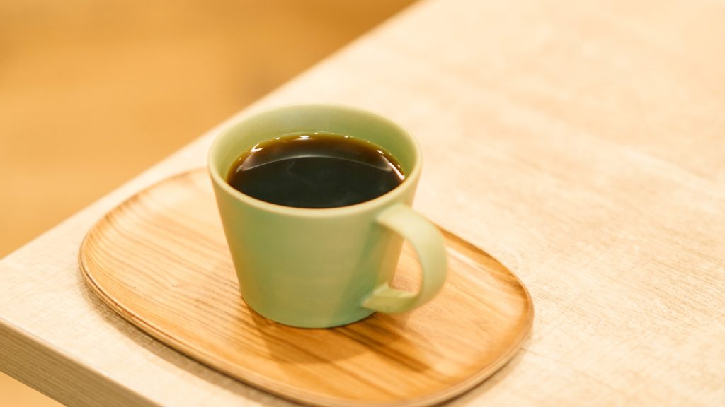 奈良店で淹れた奈良ブレンドのコーヒー